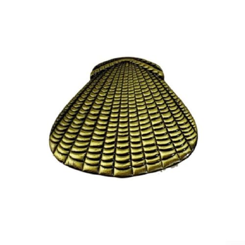 Tirador de gabinete de aleación de zinc en forma de concha para muebles, cajones, pomos de puerta, plata, bronce, estaño antiguo, negro, dorado (paquete de 1) (bronce)