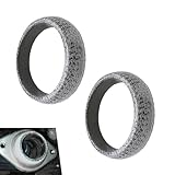 Fiknonk 2 PCS Exhaust Manifold Gasket, 2.36 Inch Sealed Exhaust Manifold Gasket, Prevent Leaking Between Exhaust Pipe and Exhaust Manifold, Donut Gasket Universal for Most Cars, Trucks, SUVs (60MM)