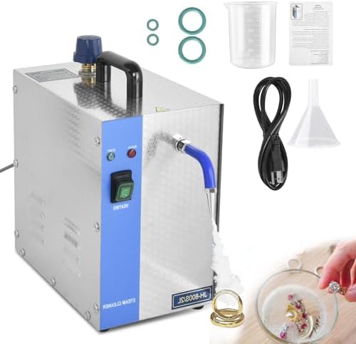 Professional Jewelry Steam Cleaner - 4L High Pressure Stainless Steel Machine for Jewelry Stores, Studios, Home & Car Use - Effective & Reliable Cleaning Solution