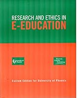 Research and Ethics in E-Education 0536720614 Book Cover