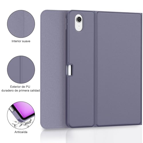 Funda con teclado iPad Air 11 M4 para trabajar y estudiar en cafeterías y viajes 5