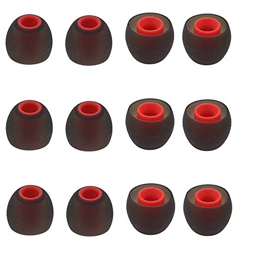 BLLQ 12PCS Replacement Ear Tips Earbuds Eartips Eargels Earpads Silicone Buds for Senso