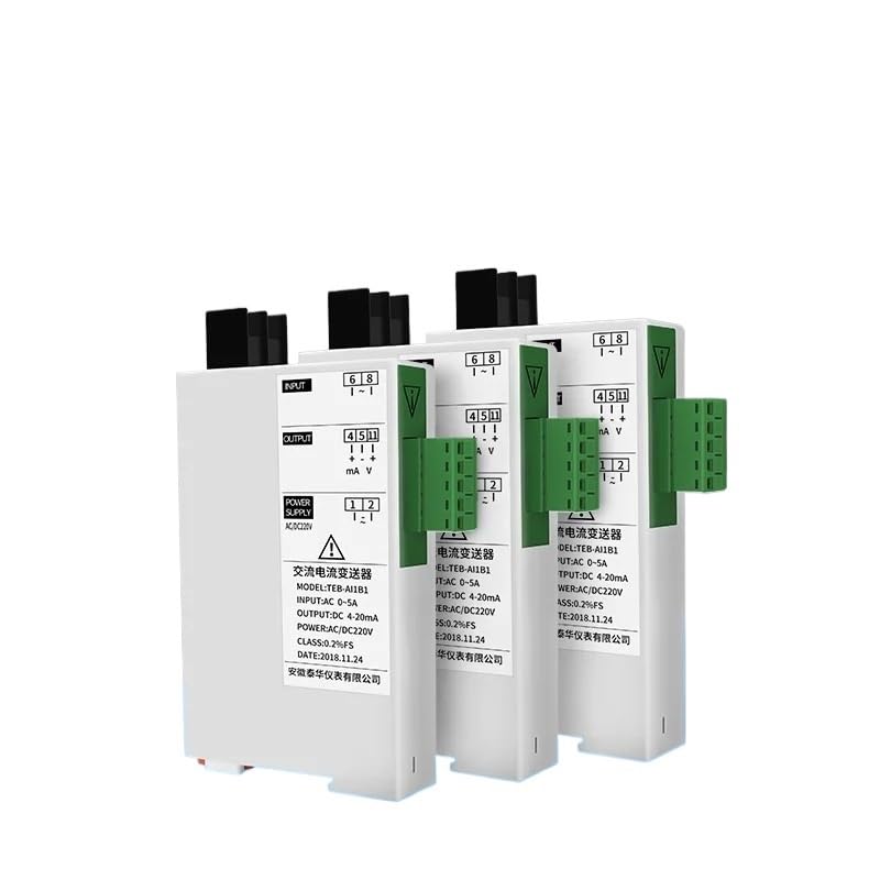 Transmetteur de courant alternatif triphasé 194-BS4I entrée 0-10A sortie 0-20mA alimenté en 24V