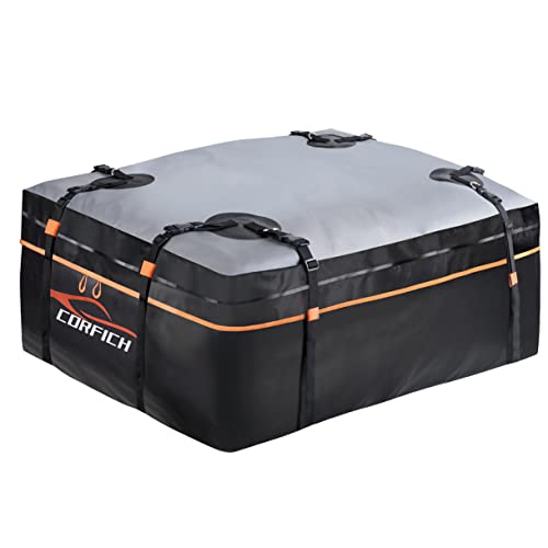 CORFICH Waterproof Car Roof Bag Top Cargo Carrier for Easy Transportation