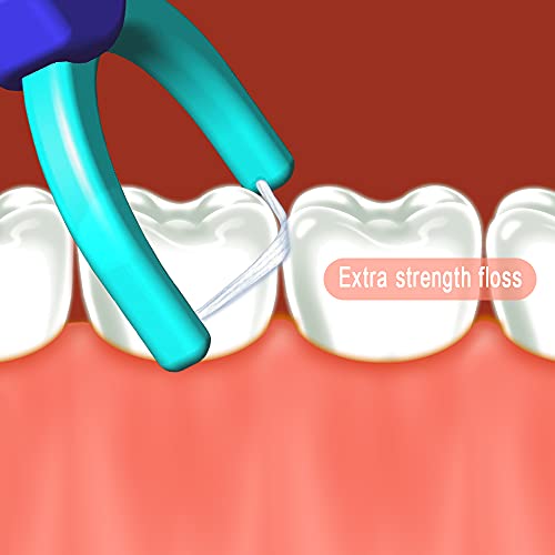 T.smile Evolutionary Clean Dental Flossers, Kit Of Refills Plus Mid-Length Handle (3 Handles + 100 Refills) #TOP2