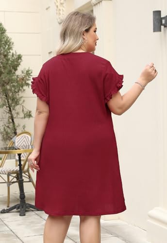 Image of Celkuser Plus Size Casual Summer Shirt Dress for Women
