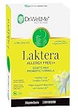 Dr. WellMe Laktera Allergy-Free Probiotics – 30 Capsules, 12B CFU Goat’s Milk Probiotic Formula, Immune & Gut Health Supplements – Low Lactose, Gluten-Free for Adults & 7+ Children