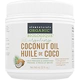 Viva Naturals Organic Virgin Coconut Oil with MCTs, 32 fl oz – Cold-Pressed, Unrefined & Keto Coconut Oil for Cooking, Baking, Hair & Skin Care