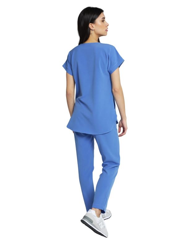Pantaloni medici da donna per il medico e la cura – Pantaloni da lavoro per la medicina elegante e confortevole con elastico – Abbigliamento professionale