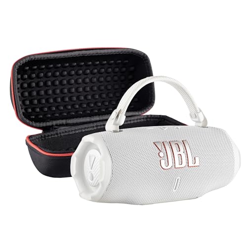 JBL Charge 6 Portable Bluetooth Speaker (White) | IP68 Waterproof, DustProof, and DropProof, Outdoor Wireless Audio |28Hrs Playtime + Travel Case Bundle