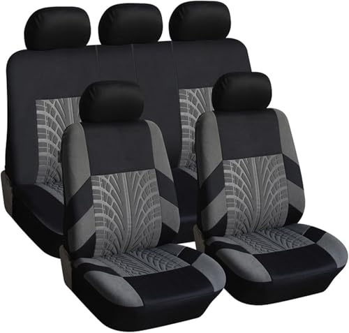 9 Pcs Car Seat Covers for BMW 4er Coupe Series 4 Cabrio M4 Coupe Cabrio xDRIVE Competition 3-Doors, Breathable Cloth Seat Protectors Airbag Compatible Non Slip Washable Full Surround,B