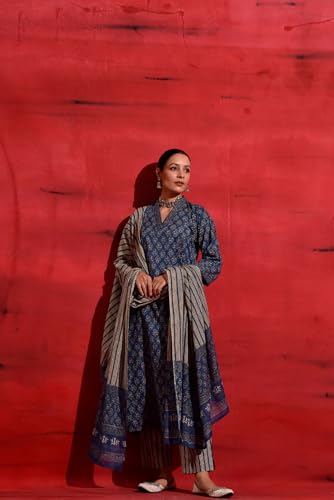 Image of Kalaanj Women Women Rayon Blend Kurta Set