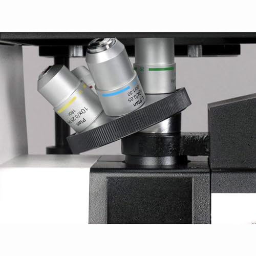Image of AmScope IN300TC-10M Digital Long Working Distance Inverted Trinocular Microscope, 40x-1000x, WH10x and WH25x Eyepieces, Phase-Contrast Objectives, 30W Halogen Illumination, 0.3 NA Abbe Condenser, Mechanical Stage, 110V, Includes 10MP Camera with Reduction Lens and Software