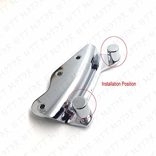 HTTMT - For 2009-2016 Harley Touring 48225-10 Docking Hardware Cover Point Kit Chrome [P/N: MT503-DHC-CD1] - Thumbnail 4