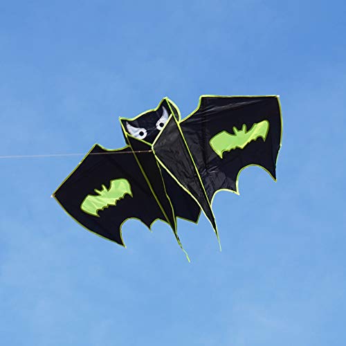 Besra 51Inch Bat Kite Single Line Easy To Fly Animal Nylon Kite With Handle & Strings For Kids & Adults #TOP3