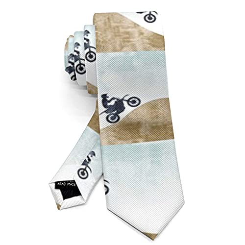 Skinny Motocross Dirt Bike Art Ties For Men, Suit Outfit Paisley Neckties For Boys Teens Youth - Casual And Formal Extra Long Neckties Wedding Ties Necktie Party Tie #TOP2