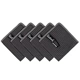 Handkerchiefs Sweat Absorbing Handkerchief for Men Sport Microfiber Hankies for Sport,Gym,Hands, Face, Body 5PC (5, 10 * 10in)