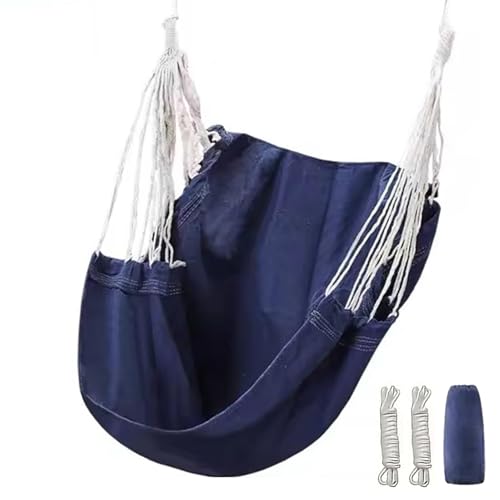 Hängstolskudde – stor hängande gunga för inomhus/utomhusbruk | Stöder upp till 226 kg – perfekt för sovsalar sovrum uteplatser balkonger avkoppling och komfort