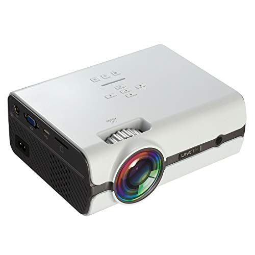 Mini projecteur LED 1080P U45 avec télécommande et entrée USB VGA