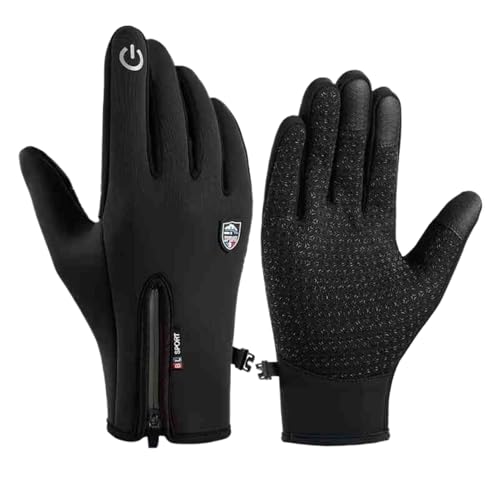 Guantes de invierno – Guantes térmicos impermeables resistentes al viento | Guantes térmicos para correr, pasear al perro, senderismo, montañismo, ciclismo, deportes, ciclismo, escalada, esquí, nieve