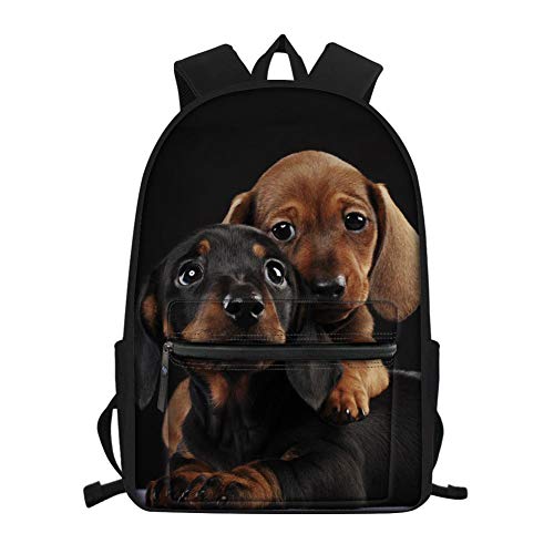 Sac à dos enfants imprimé chien du trajet de l'école aux vacances