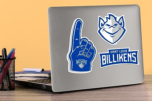 Image of Saint Louis University 8ct Vinyl Large Deluxe Stickers Variety Pack - Laptop, Water Bottle, Scrapbooking, Tablet, Skateboard, Indoor /Outdoor - Set of 8