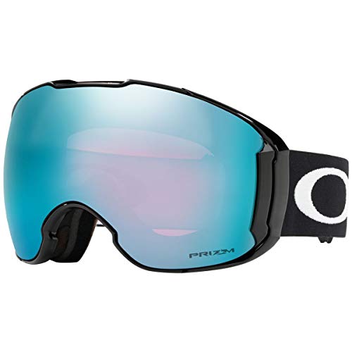 Oakley Men's Airbrake XL Snow Goggles, Jet Black, Prizm Sapphire Iridium, Extra Large