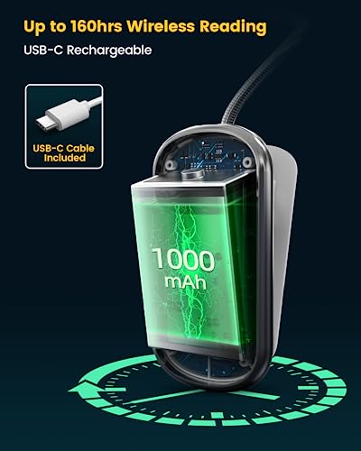 image for Glocusent Posh Premium Book Light for Reading in Bed with Timer, 16-LE