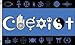 3'x5' CO-EXIST FLAG, peace, bong, sticker, coexist, coexist, co exist