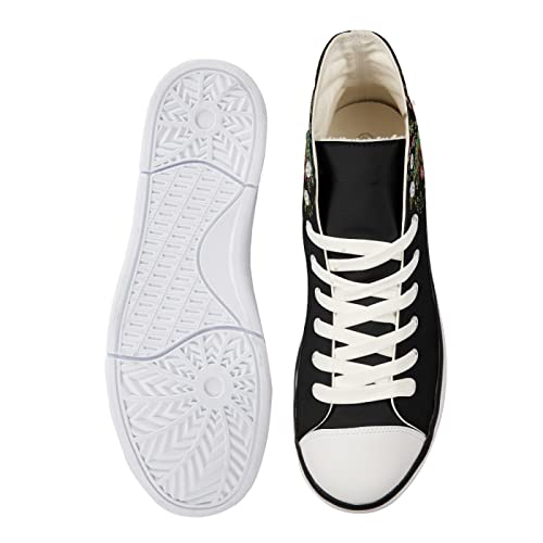 Micoklinlin Canvas Shoes for Women Novelty Girls High Top Canvas Sneakers Lace Ups Cute Animal Casual Teens Walking Shoes3