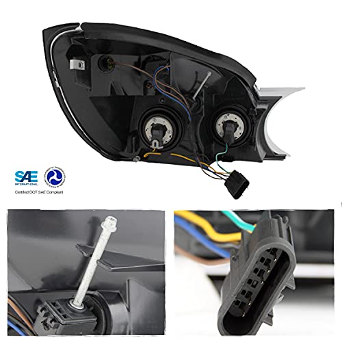 AKKON - For 2002-2007 Buick Rendezvous OE Replacement Amber Chrome Headlights Driver/Passenger Head Lamps Pair