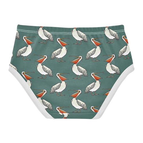 Girls Underwear Soft Cotton Funny Pelican Kids Panties in Sizes 2/3t, 4t, 5t, 6 and 82