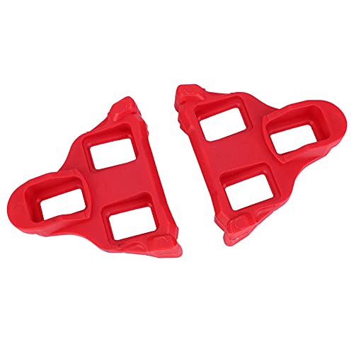 Vgeby Bicycle Pedal Cleat, 1 Pair Road Mountain Bike Shoes Cleats Pedal Locking Plate Set Bicycle Accessories For Indoor Cycling & Spd Road Bikes Bicycle Cleat Set (Red) Bicycle And Spare Supplies #TOP2