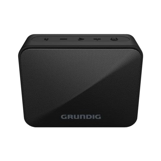 Grundig GBT Solo Black - Bluetooth Lautsprecher, 30 Meter Reichweite, mehr als 20 Std. Spielzeit