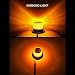 Rotativo Luz LED estroboscópica, faro intermitente de advertencia de emergencia ámbar magnético...