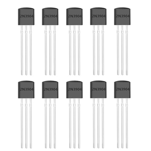 Image of OWOFYDR 2N3904 NPN General Purpose Transistor, 100Pcs TO-92 for Electronics DIY, Amplifier & Switch Circuits - Hobbyists & Engineers (UK)