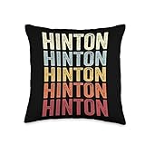 Hinton West Virginia Hinton WV Retro Vintage Text Throw Pillow