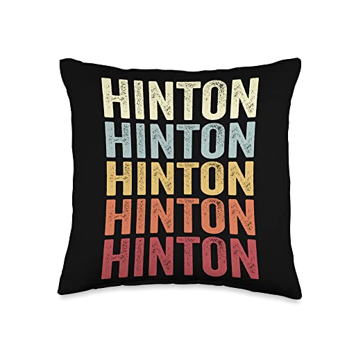 Hinton West Virginia Hinton WV Retro Vintage Text Throw Pillow