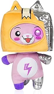 number balloon Lanky Foxy Plushies Toy, Lanky Foxy and Boxy Plush for Boys 3+ Year Old, Detachable Anime Box Plush Figure Toy, Half Box and Half Bot Lanky Merch Gift for Kids