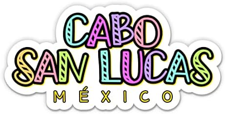 Squiddy Cabo San Lucas Mexico Vacation - Vinyl Sticker Decal for Phone, Laptop, Water Bottle 3" Wide