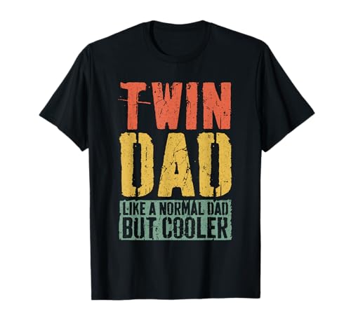 Twin Dad Shirt Men Dad of Twins Fathers Day T-Shirt