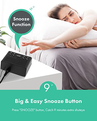 Digital Alarm Clock Radio, Alarm Clocks For Bedrooms With Am/Fm Radio, Sleep Timer, Dimmer, Easy Snooze, Battery Backup - 0.6" Green Led Digits #TOP4