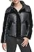 Andrew Marc Velvet Block Down Puffer, Black, L
