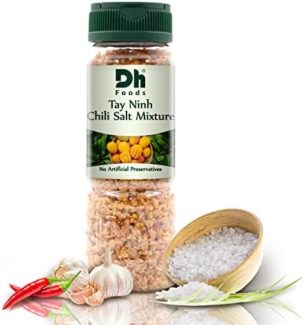 Dh Foods Chili Salt 4 Oz | Vietnamese Dipping Seasoning | For Fruits Seafood Vegetables Meat | No Synthetic Color No Artificial Preservative