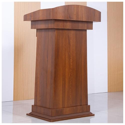 Podio portátil de madera para reuniones de oficina y uso en la iglesia con mesa de habla multimedia