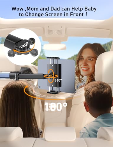 image for Tryone Tablet Holder Car Headrest Backseat Mount:[3 in 1 Long Arm ] He