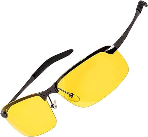 GYU Gafas de sol, gafas de conducción, gafas de visión nocturna, gafas nocturnas, Amarillo