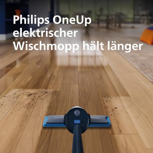 Philips OneUp Bodenreiniger Doppelpack – Optimiert elektrischen Wischmopp, präzise Dosierung, hochkonzentriert für 40 Anwendungen, ersetzt 3 Reinigungsmittel-Flaschen (XV1892/02)