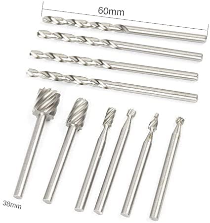 TOP-VIGOR Rotary Multi Tool Cutting Guide Router Attachment Kit, HSS Router Drill Bit Set Router Accessories for Quick Work - Image 4