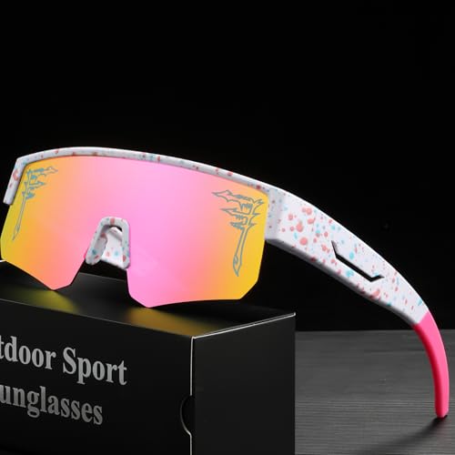 Image of FIXEROS Polarized Fit Over Glasses Sunglasses for Men Women Wrap Around Sports Goggles for Driving Cycling Fishing